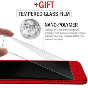 Planet Gates ZNP 360 Degree Shockproof Phone Case For Xiaomi Redmi Note 4 4X Case With Glass Cover For Redmi Note 4 Redmi Note 4X Case Glass