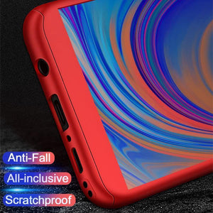 Planet Gates ZNP 360 Full Cover Case For Samsung Galaxy A3 A5 A7 J5 J7 Protective Phone Case For Samsung A6 A8 Plus 2018 Cases With Glass
