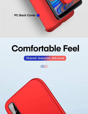 Planet Gates ZNP 360 Full Cover Case For Samsung Galaxy A3 A5 A7 J5 J7 Protective Phone Case For Samsung A6 A8 Plus 2018 Cases With Glass