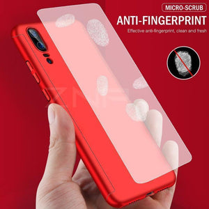 Planet Gates ZNP 360 Full Cover Phone Case For Huawei P9 P10 P20 Mate 9 10 Lite P10 Plus Cases With Glass For Huawei P20 Mate 10 Pro P9 Case