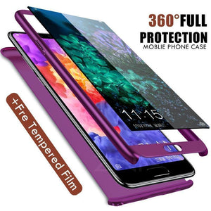 Planet Gates ZNP 360 Full Cover Phone Case For Huawei P9 P10 P20 Mate 9 10 Lite P10 Plus Cases With Glass For Huawei P20 Mate 10 Pro P9 Case