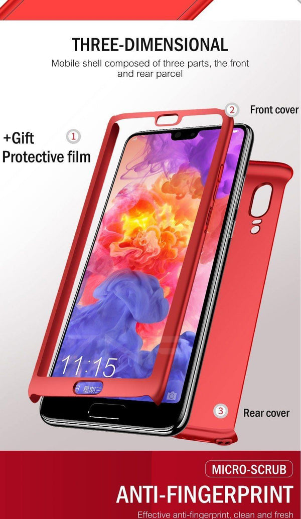 Planet Gates ZNP 360 Full Cover Phone Case For Huawei P9 P10 P20 Mate 9 10 Lite P10 Plus Cases With Glass For Huawei P20 Mate 10 Pro P9 Case