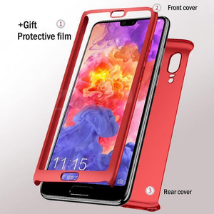 Planet Gates ZNP 360 Full Cover Phone Case For Huawei P9 P10 P20 Mate 9 10 Lite P10 Plus Cases With Glass For Huawei P20 Mate 10 Pro P9 Case
