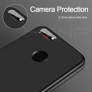 Planet Gates ZNP 360 Full Cover Phone Case For Huawei Y6 Y5 y7 2018 Case For Huawei Y7 Y6 Prime Protective Case Y5 Y7 2017 Shell With Glass