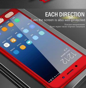 Planet Gates ZNP 360 Full Protection Cover Case For Samsung Galaxy J4 J6 Plus 2018 With Glass Phone Case For Samsung J8 A7 A8 Plus 2018 Case