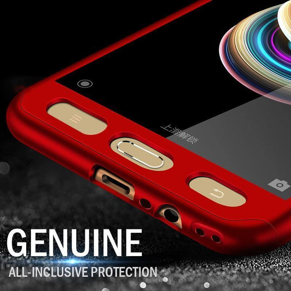 Planet Gates ZNP 360 Full Protection Cover Case For Samsung Galaxy J4 J6 Plus 2018 With Glass Phone Case For Samsung J8 A7 A8 Plus 2018 Case