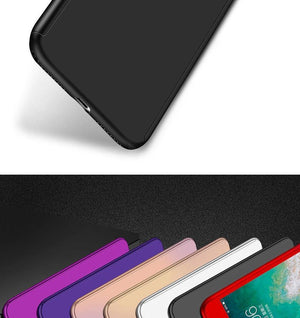 Planet Gates ZNP 360 Full Protective Phone Case For iPhone 8 7 Plus 6 6s Case 5 5S SE X 10 Full Cover For iPhone XR Xs Max X Cases With Glass