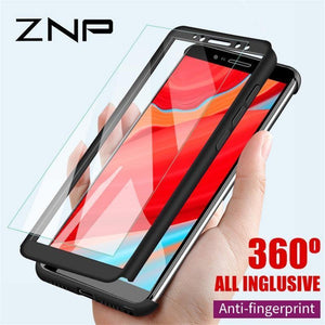 Planet Gates ZNP 360 Protective Full Cover Phone Case For Xiaomi Redmi Note 5 6 Pro 5A S2 4X Case For Redmi 5A 6A 6 Pro 5 Plus With Glass