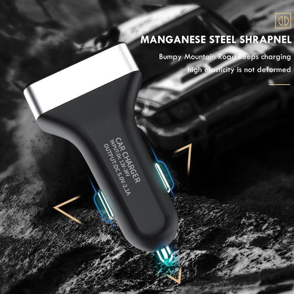 Planet Gates ZNP Car Charger Digital Display Dual Port USB Adapter 2.1A Car Charger Double USB for iPhone Xiaomi Phone Charging For Samsung