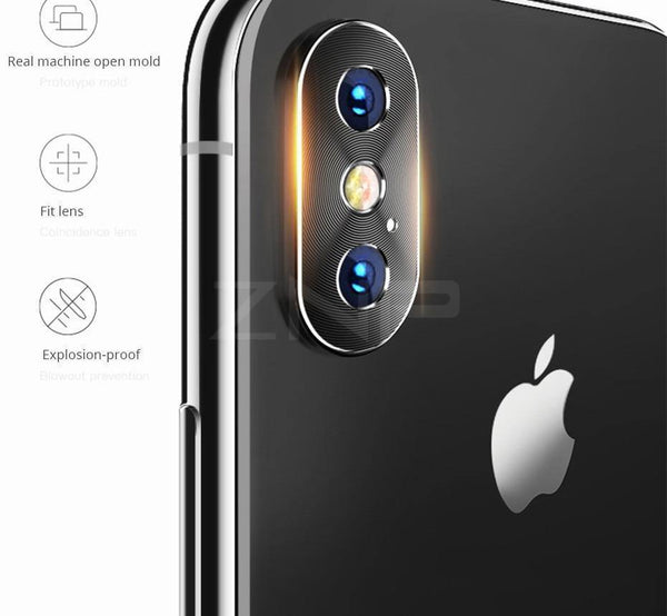 Planet Gates ZNP Full Cover Phone Camera Protective Film For iPhone X XS Max XR Phone Camera Screen Protector Case For iPhone 7 8 Plus
