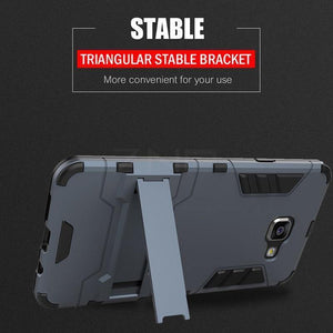 Planet Gates ZNP Full Shockproof Armor Stand Cover Case For Samsung Galaxy A5 A3 A7 A8 Plus Holder Phone Case For Samsung J5 J7 A7 A5 A3 Case