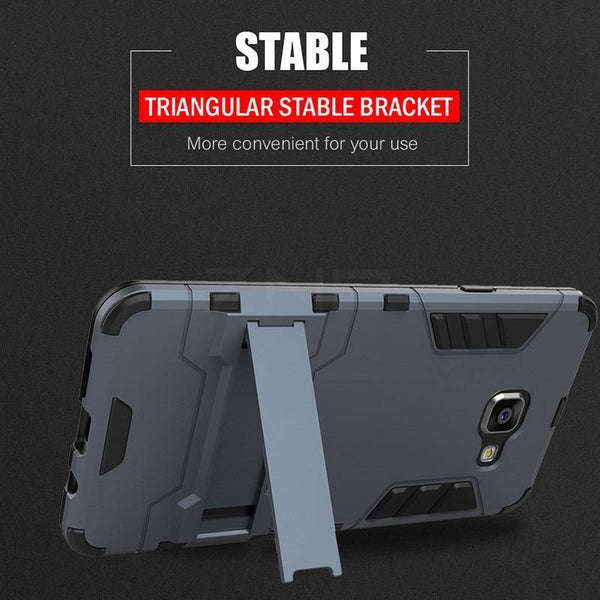 Planet Gates ZNP Full Shockproof Armor Stand Cover Case For Samsung Galaxy A5 A3 A7 A8 Plus Holder Phone Case For Samsung J5 J7 A7 A5 A3 Case