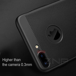 Planet Gates ZNP Heat dissipation Phone Case For iPhone 7 8 Plus Cases Full Cover For iPhone 8 7 Plus 7Plus Cover Hard Back PC Protect Shell