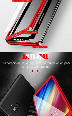 Planet Gates ZNP Luxury 360 Cover Case For Samsung Galaxy A3 A5 A7 2017 2016 Case With Glass Hard Phone Cover For Samsung J5 J7 A3 A5 A7 Case