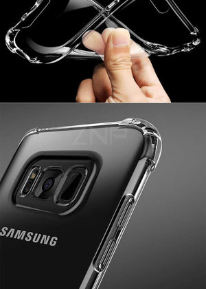 Planet Gates ZNP Luxury Anti-knock Silicone Case For Samsung S8 S9 Plus Transparent Back Cover Case For Samsung S7 Edge Note 8 9 Phone Case