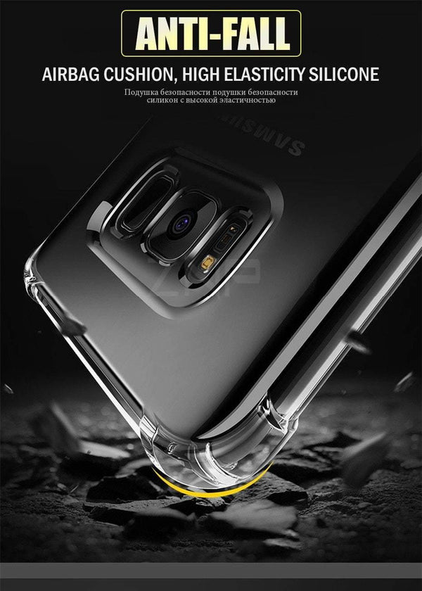 Planet Gates ZNP Luxury Anti-knock Silicone Case For Samsung S8 S9 Plus Transparent Back Cover Case For Samsung S7 Edge Note 8 9 Phone Case