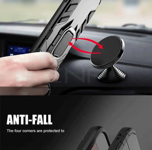 Planet Gates ZNP Luxury Armor Phone Case For iPhone X 7 8 6 6s Plus 5 5s SE Full Shockproof Cover For iPhone 7 8 Plus X Case With Holder Ring