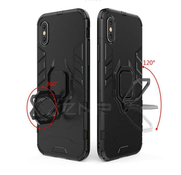 Planet Gates ZNP Luxury Armor Stand Phone Case For Huawei P20 Lite P20 With Holder Ring Shockproof Cover Case For Huawei P20 Pro Case Shell