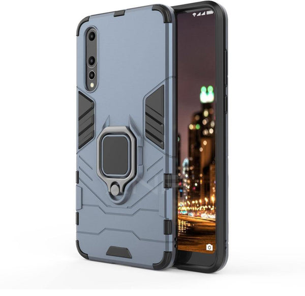 Planet Gates ZNP Luxury Armor Stand Phone Case For Huawei P20 Lite P20 With Holder Ring Shockproof Cover Case For Huawei P20 Pro Case Shell