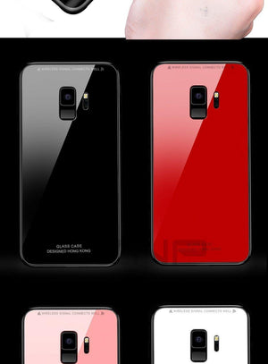Planet Gates ZNP Luxury Back Glass Cover Case For Samsung Galaxy S9 S8 Plus Tempered Glass Phone Cases For Samsung Note 8 S7 Edge S8 S9 Case