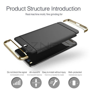 Planet Gates ZNP Luxury Electroplate Shockproof Case For Xiaomi Mi 6 5 5S Plus Hard Back Cover Cases For Xiaomi Mi 6 5 5X 5C Phone Case shell