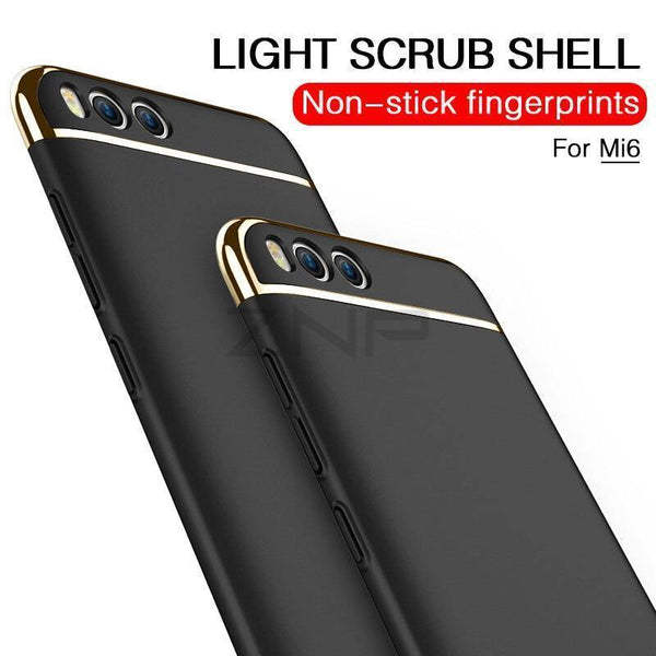 Planet Gates ZNP Luxury Electroplate Shockproof Case For Xiaomi Mi 6 5 5S Plus Hard Back Cover Cases For Xiaomi Mi 6 5 5X 5C Phone Case shell