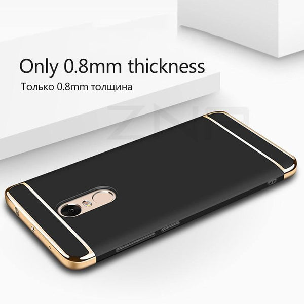 Planet Gates ZNP Luxury Hard PC Plating Case For Xiaomi Redmi Note 4 4X Full Cover Cases For Xiaomi Redmi 4X Redmi Note 4 4X Phone Case Shell