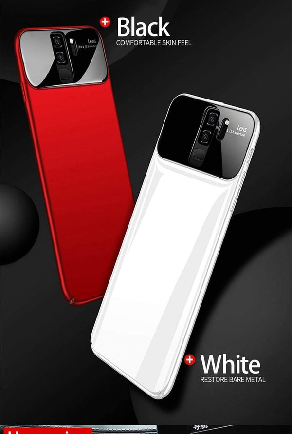 Planet Gates ZNP Luxury Ring Stand Case For Samsung Galaxy S9 Plus Slim PC + Glass Holoder Glossy Cover Cases For Samsung S9 Plus Phone Case