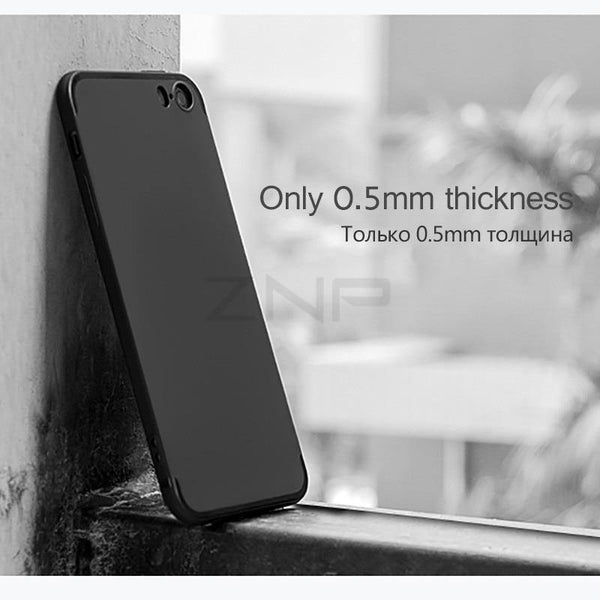 Planet Gates ZNP Luxury Silicone TPU Case For iPhone 6 6s 7 Plus 5 5s SE Cases Back Matte Soft Cover For iPhone 7 8 Plus 6 6s Phone Case p30