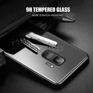 Planet Gates ZNP Luxury Tempered Glass Phone Case For Samsung Galaxy S9 S8 Plus Back Glass Cover Cases For Samsung S9 S8 Note 8 Case Shell