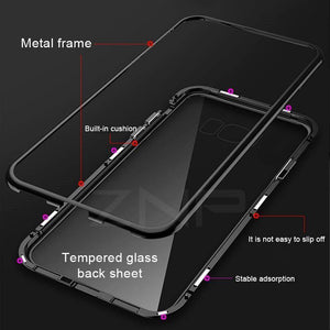 Planet Gates ZNP Magnetic Adsorption Metal Case for Samsung s8 s9 Magnet Magnetic phone Case for Samsung galaxy note 8 9 s7 edge s8 s9 plus