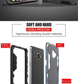 Planet Gates ZNP Shockproof Holder Protective Phone Case For Samsung Galaxy A3 A5 A7 J5 J7 2016 2017 Cover For Samsung A8 Plus 2018 Case Capa