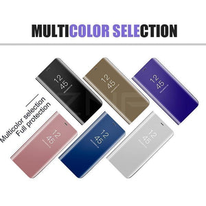 Planet Gates ZNP Smart Mirror Flip Phone Case For Samsung Galaxy S9 S8 S7 S6 Edge Plus A3 A5 A7 J3 J5 J7 2017 Clear View Cover J6 A6 A8 Cases