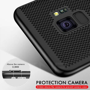 Planet Gates ZNP Ultra Slim Grid Heat Dissipate Phone Case For Samsung Galaxy S9 S8 Plus Note 9 8 Back Cover Case For Samsung S7 S6 Edge Case