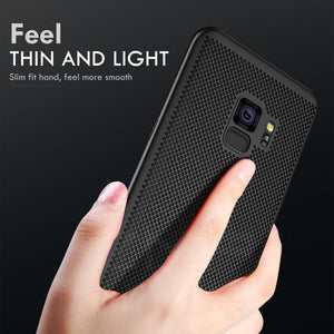 Planet Gates ZNP Ultra Slim Grid Heat Dissipate Phone Case For Samsung Galaxy S9 S8 Plus Note 9 8 Back Cover Case For Samsung S7 S6 Edge Case