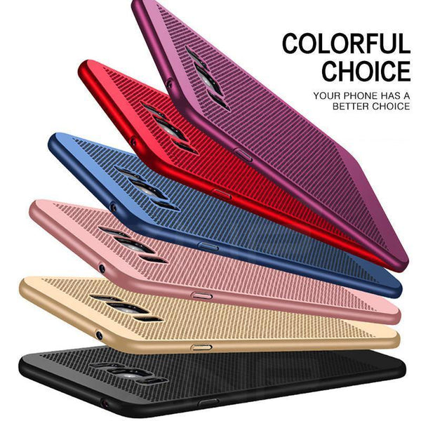 Planet Gates ZNP Ultra Slim Phone Case For Samsung Galaxy S9 S8 S7 Edge Hollow Heat Dissipation Cases Hard PC For Samsung S9 Plus Back Cover