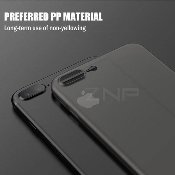 Planet Gates ZNP Ultra Thin Matte Phone Case For iPhone 6 6s 7 8 Plus 0.26mm Slim Full Cover Cases For iPhone X 8 7 Plus 6 6s Case Shell P30