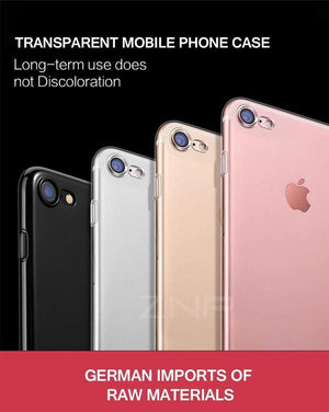 Planet Gates ZNP Ultra Thin Soft Transparent TPU Case For iPhone 8 7 Plus Clear Silicone Full Cover For iPhone 7 Plus 8 Phone Case Capa Coque