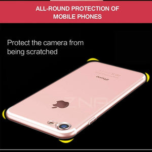 Planet Gates ZNP Ultra Thin Soft Transparent TPU Case For iPhone 8 7 Plus Clear Silicone Full Cover For iPhone 7 Plus 8 Phone Case Capa Coque