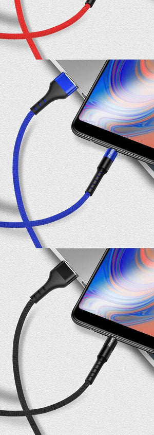 Planet Gates ZNP USB Type C Cable Fast Charger Cable For Samsung Galaxy S9 S8 Huawei Mate 20 Pro Quick Charging USB Type-C Phone Charge Cable