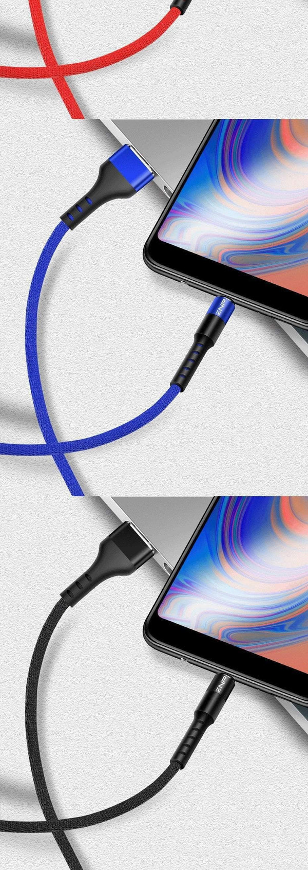 Planet Gates ZNP USB Type C Cable Fast Charger Cable For Samsung Galaxy S9 S8 Huawei Mate 20 Pro Quick Charging USB Type-C Phone Charge Cable