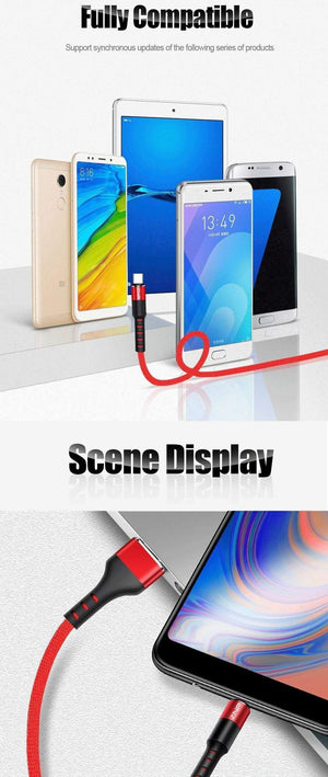 Planet Gates ZNP USB Type C Cable Fast Charger Cable For Samsung Galaxy S9 S8 Huawei Mate 20 Pro Quick Charging USB Type-C Phone Charge Cable