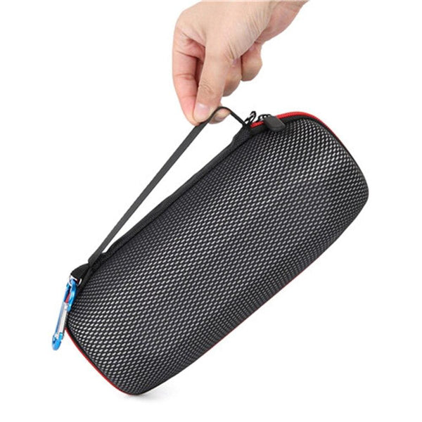 Planet Gates ZOPRORE EVA Hard Carrying Travel Case for JBL Charge 5 Charge5 Waterproof Wireless Bluetooth Speaker (Black+Grid)