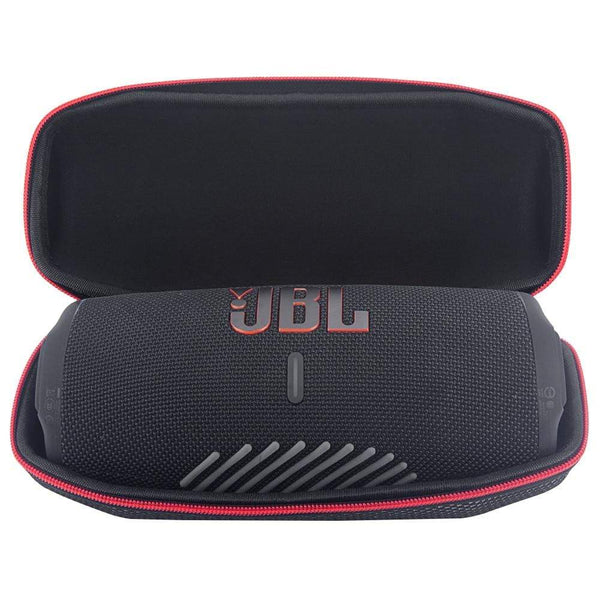 Planet Gates ZOPRORE EVA Hard Carrying Travel Case for JBL Charge 5 Charge5 Waterproof Wireless Bluetooth Speaker (Black+Grid)