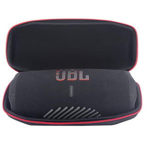Planet Gates ZOPRORE EVA Hard Carrying Travel Case for JBL Charge 5 Charge5 Waterproof Wireless Bluetooth Speaker (Black+Grid)