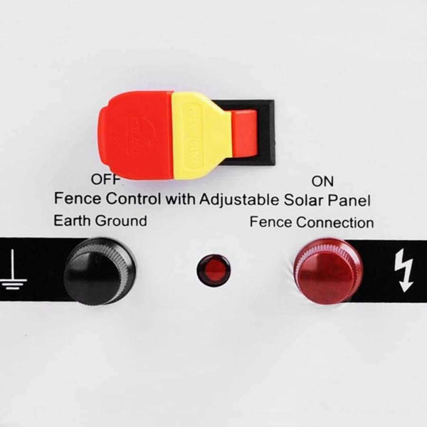 Planet Gates ZORASUN 5KM Solar Electric Fencing Charger Energiser + Adjustable Solar Panel