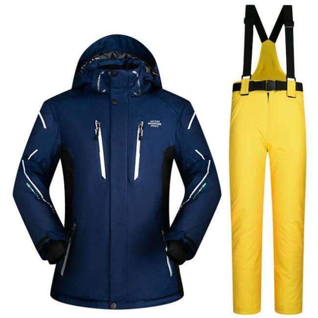 Planet Gates ZYM1 and BLACK / XXXL Ski Suit Men Winter Waterproof Windproof Thicken Warm Snow Clothes Men Ski Sets Jacket Skiing And Snowboarding Suits Brands