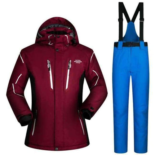 Planet Gates ZYM3 and BLUE / XXXL Ski Suit Men Winter Waterproof Windproof Thicken Warm Snow Clothes Men Ski Sets Jacket Skiing And Snowboarding Suits Brands