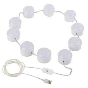 Planet Gates ZZEL ZYEL LED Vanity Mirror Lights Kit with Dimmable Light 10 Bulbs Lighting Fixture Strip for Makeup Vanity Table Set Wall Lamp