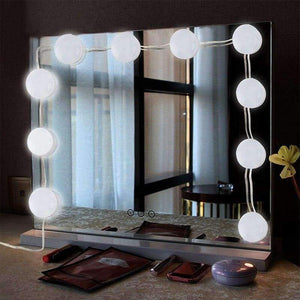 Planet Gates ZZEL ZYEL LED Vanity Mirror Lights Kit with Dimmable Light 10 Bulbs Lighting Fixture Strip for Makeup Vanity Table Set Wall Lamp